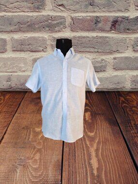 PORTER & ASH MEN'S SHORT SLEEVE DRESS SHIRT - SIZE SMALL